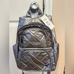 Lug Hatchback backpack in metallic pearl… new with tag